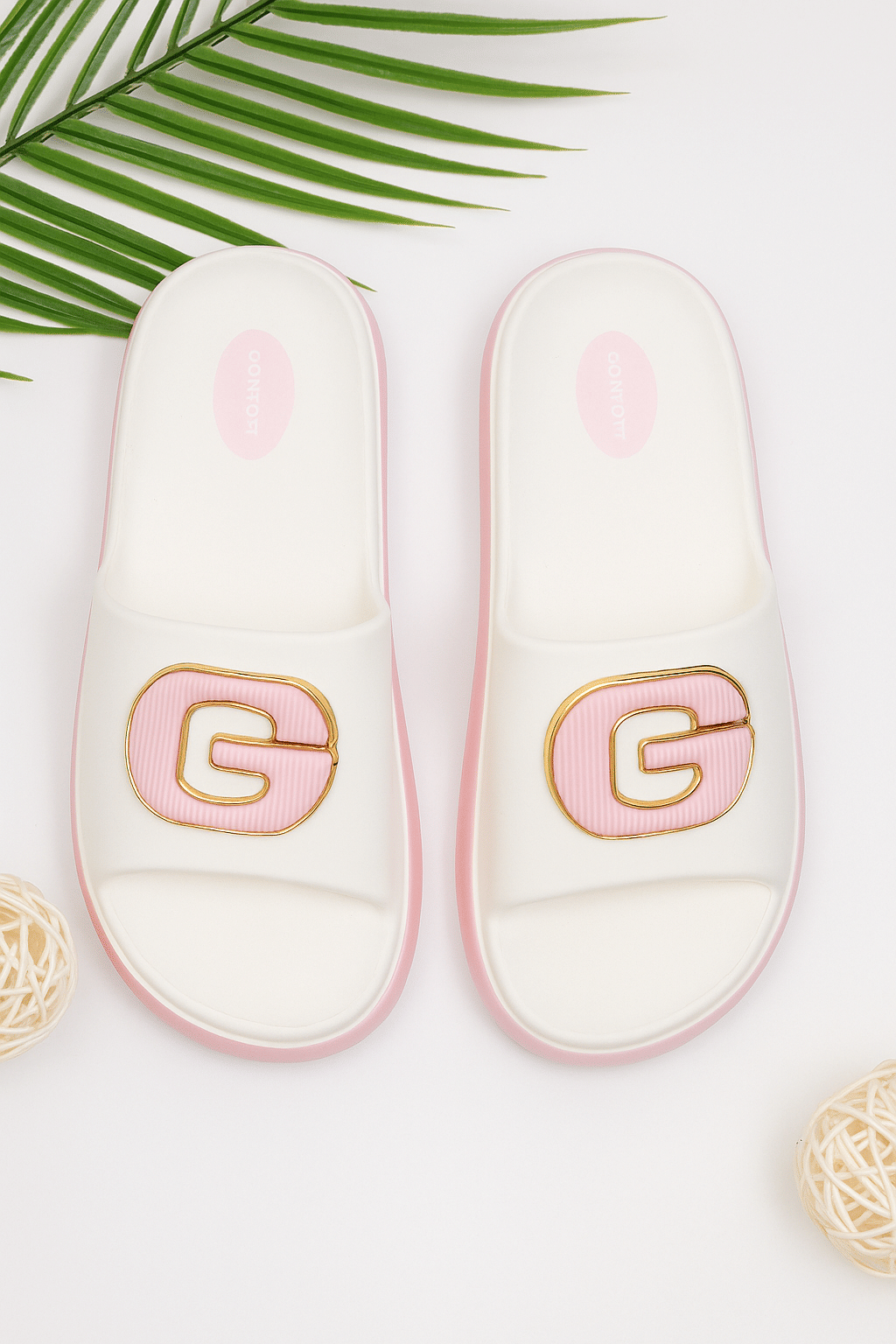     			NATSHUZ Pink Women's Daily Slipper