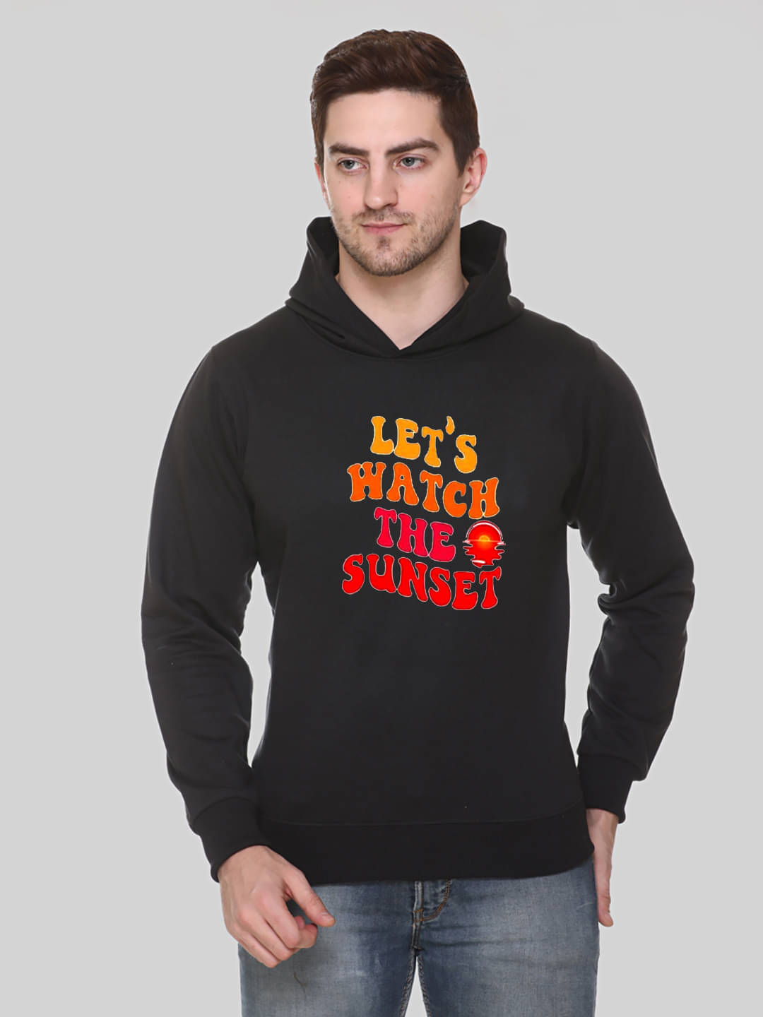 OBAAN Fleece Hooded Men's Sweatshirt - Black ( Pack of 1 ) OBAAN Fleece Hooded Men's Sweatshirt - Black ( Pack of 1 )