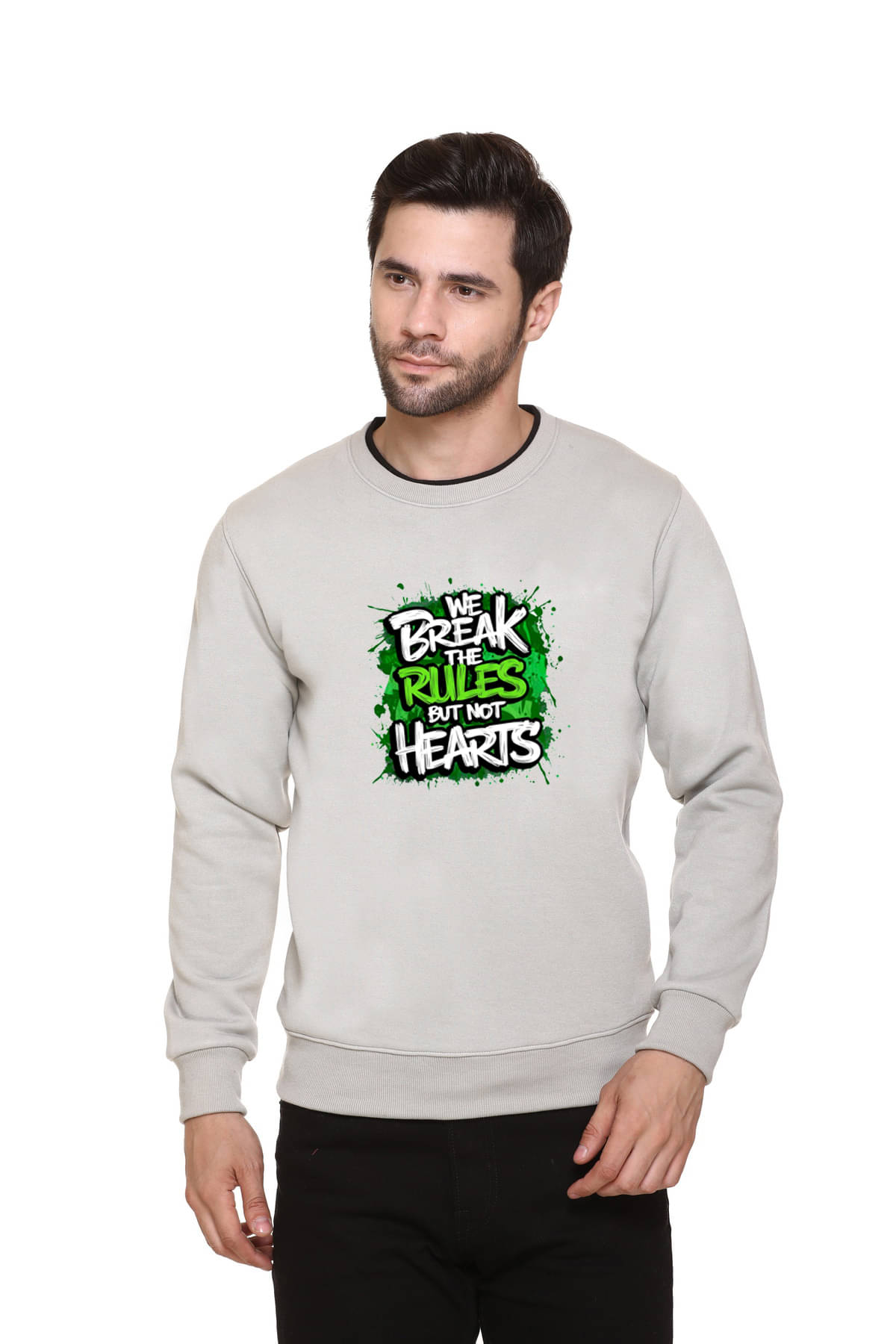 OBAAN Fleece Round Neck Men's Sweatshirt - Grey ( Pack of 1 ) OBAAN Fleece Round Neck Men's Sweatshirt - Grey ( Pack of 1 )