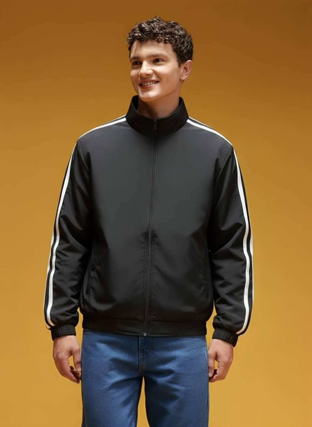 PLUS PARADISE Polyester Men's Windcheater Jacket - Black ( Pack of 1 ) - Jackets & Coats | Buy online on ZillyBuy
