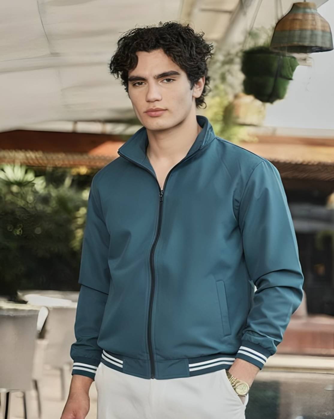 PLUS PARADISE Polyester Men's Quilted & Bomber Jacket - Teal ( Pack of 1 ) PLUS PARADISE Polyester Men's Quilted & Bomber Jacket - Teal ( Pack of 1 )