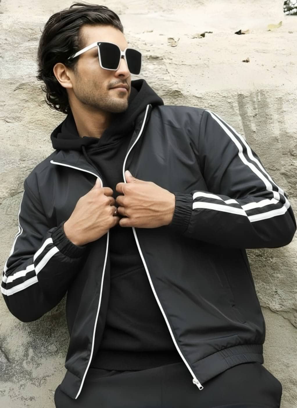 PLUS PARADISE Polyester Men's Windcheater Jacket - Black ( Pack of 1 ) - Jackets & Coats | Buy online on ZillyBuy