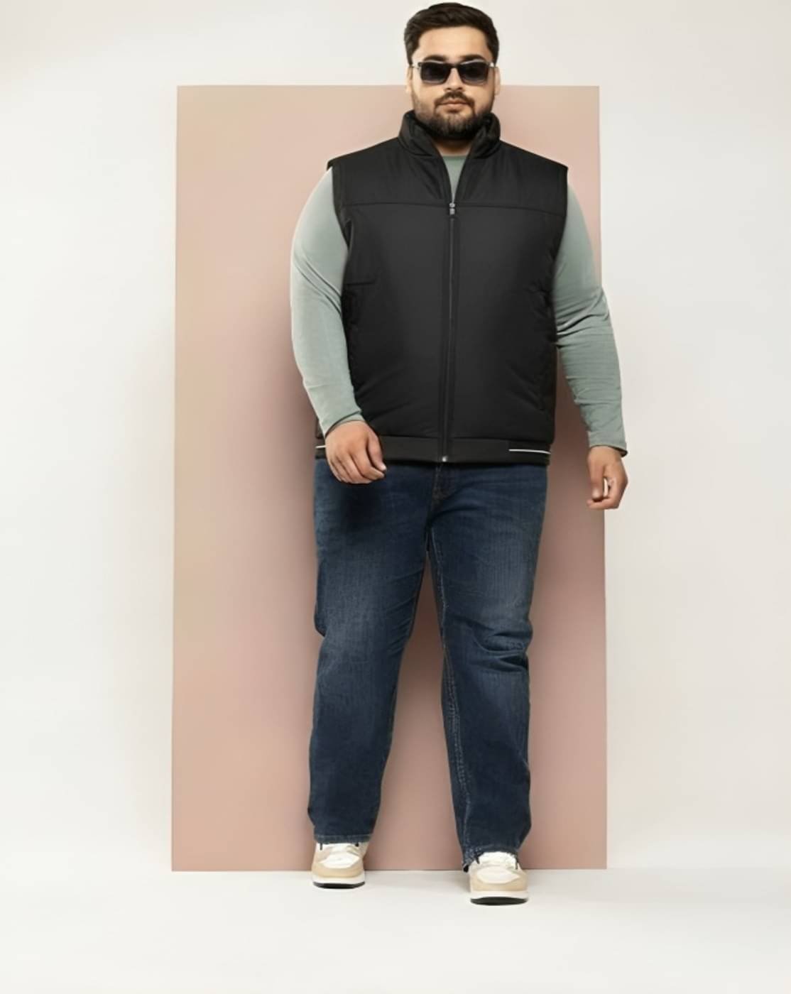 PLUS PARADISE Polyester Men's Casual Jacket - Black ( Pack of 1 ) PLUS PARADISE Polyester Men's Casual Jacket - Black ( Pack of 1 )