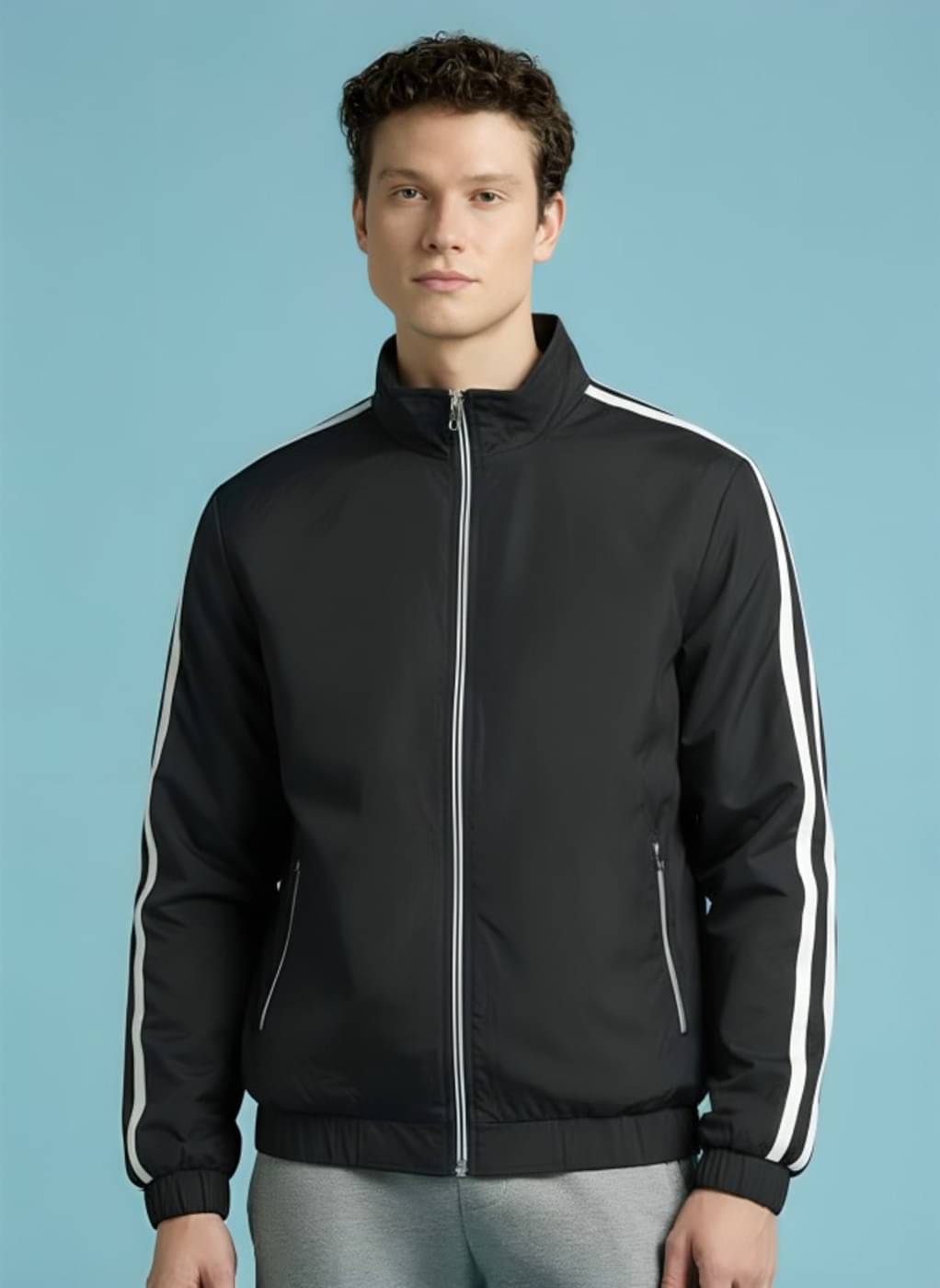 PLUS PARADISE Polyester Men's Windcheater Jacket - Black ( Pack of 1 )     			PLUS PARADISE Polyester Men's Windcheater Jacket - Black ( Pack of 1 )