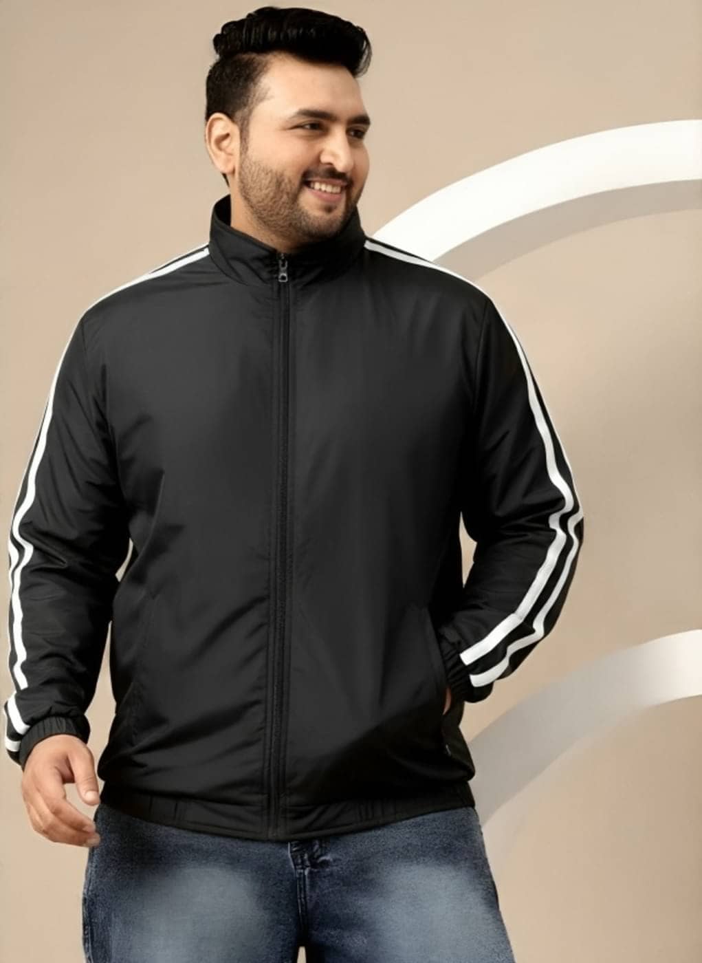 PLUS PARADISE Polyester Men's Windcheater Jacket - Black ( Pack of 1 ) - Jackets & Coats | Buy online on ZillyBuy