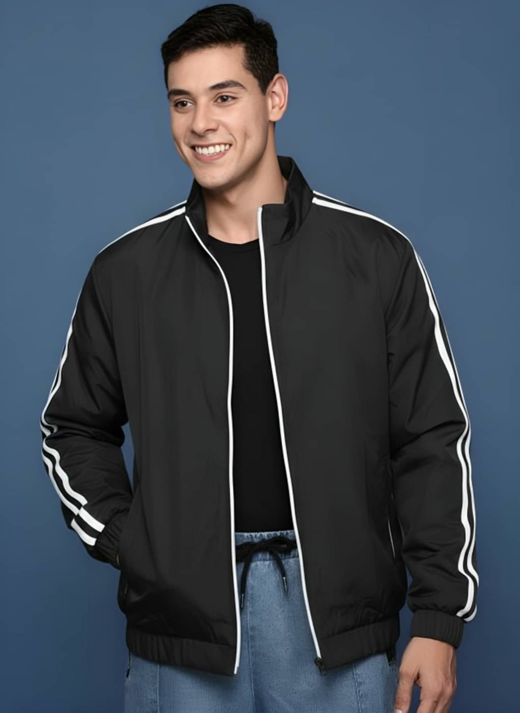     			PLUS PARADISE Polyester Men's Windcheater Jacket - Black ( Pack of 1 )