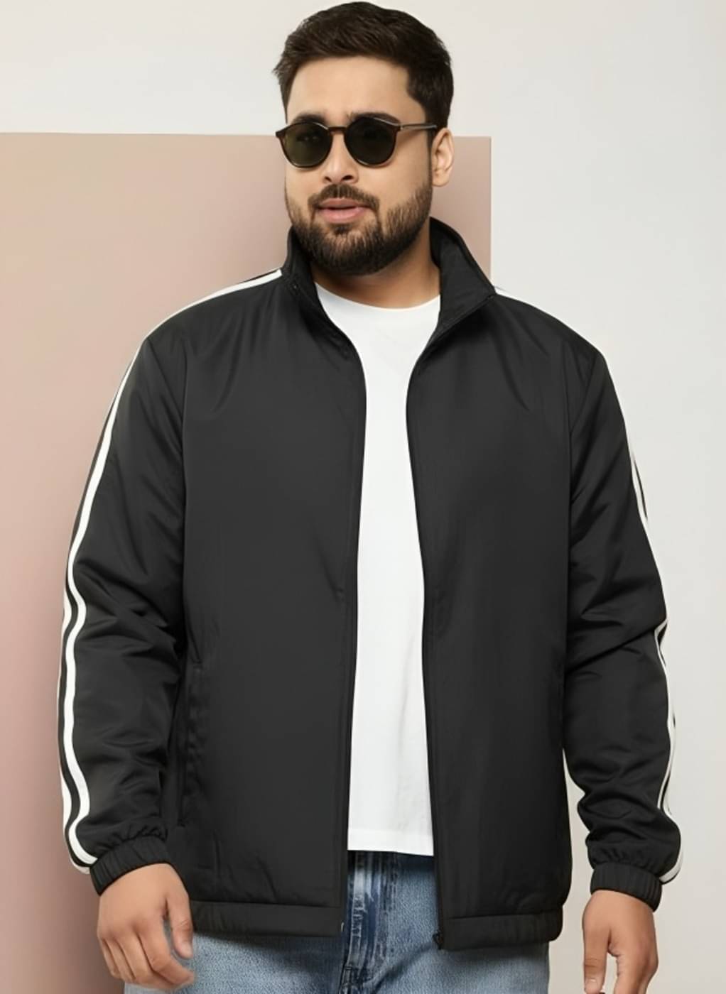 PLUS PARADISE Polyester Men's Windcheater Jacket - Black ( Pack of 1 )     			PLUS PARADISE Polyester Men's Windcheater Jacket - Black ( Pack of 1 )