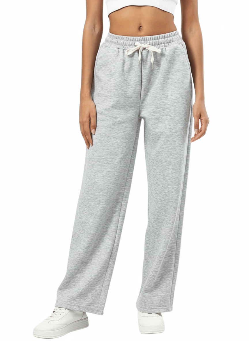     			Posu Trendz Women Cotton Blend Casual Trousers ( Grey )