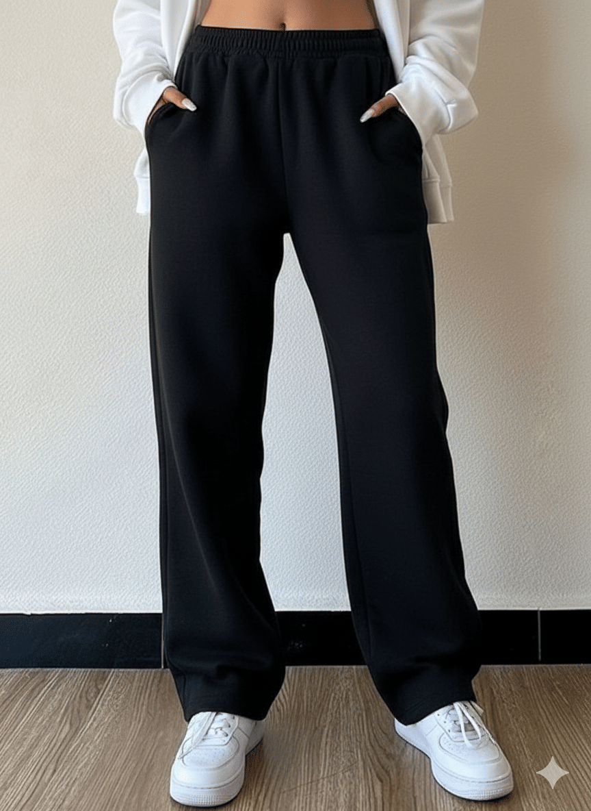     			PosuTrendz Women Cotton Blend Casual Trousers ( Black )