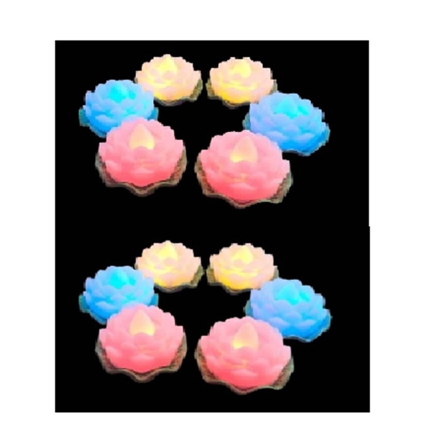     			Qin Pin - LED Candle Battery Opearted Multi ( Pack of 12 )