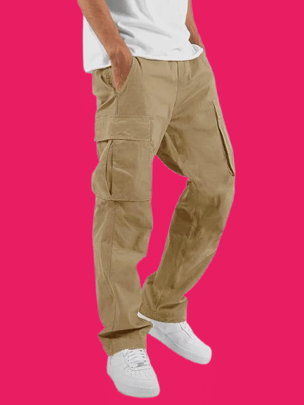     			REKHOLA Regular Men's Cargos - Khaki ( Pack of 1 )