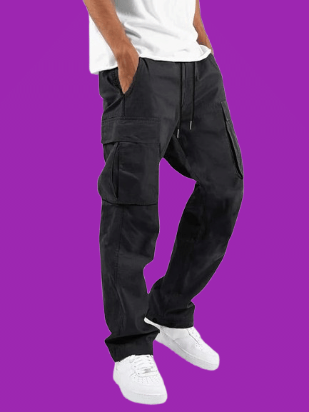     			REKHOLA Regular Men's Cargos - Black ( Pack of 1 )