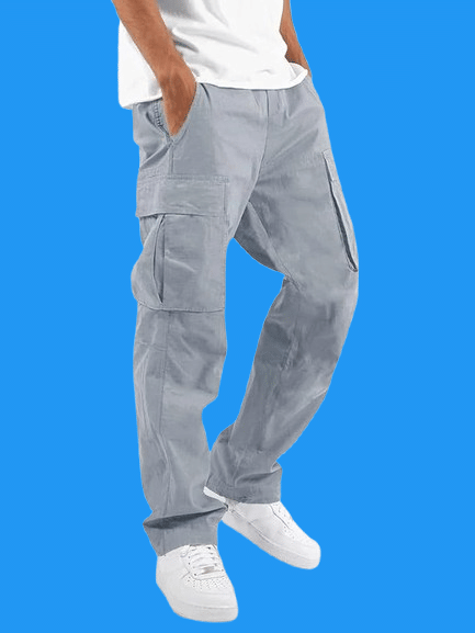     			REKHOLA Regular Men's Cargos - Light Grey ( Pack of 1 )