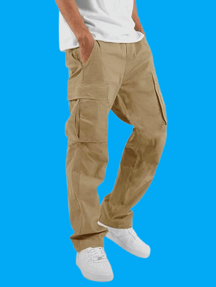     			REKHOLA Regular Men's Cargos - Khaki ( Pack of 1 )