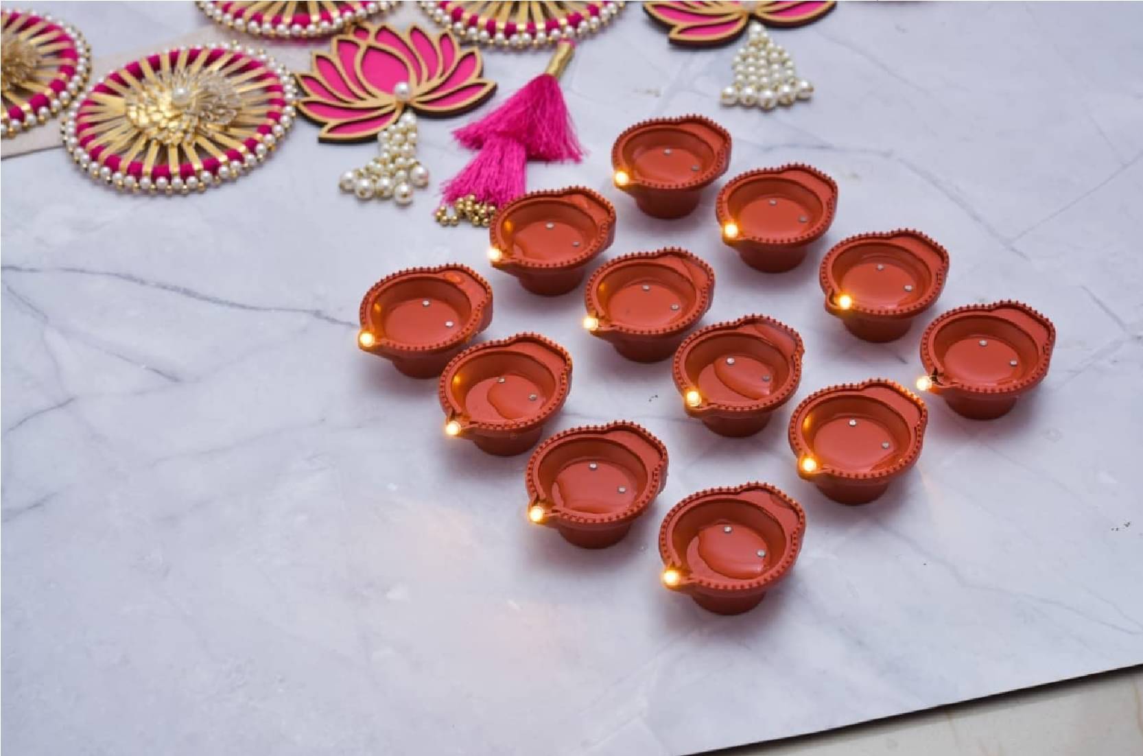     			Sell Net Retail Plastic Diwali Diya - Pack of 6