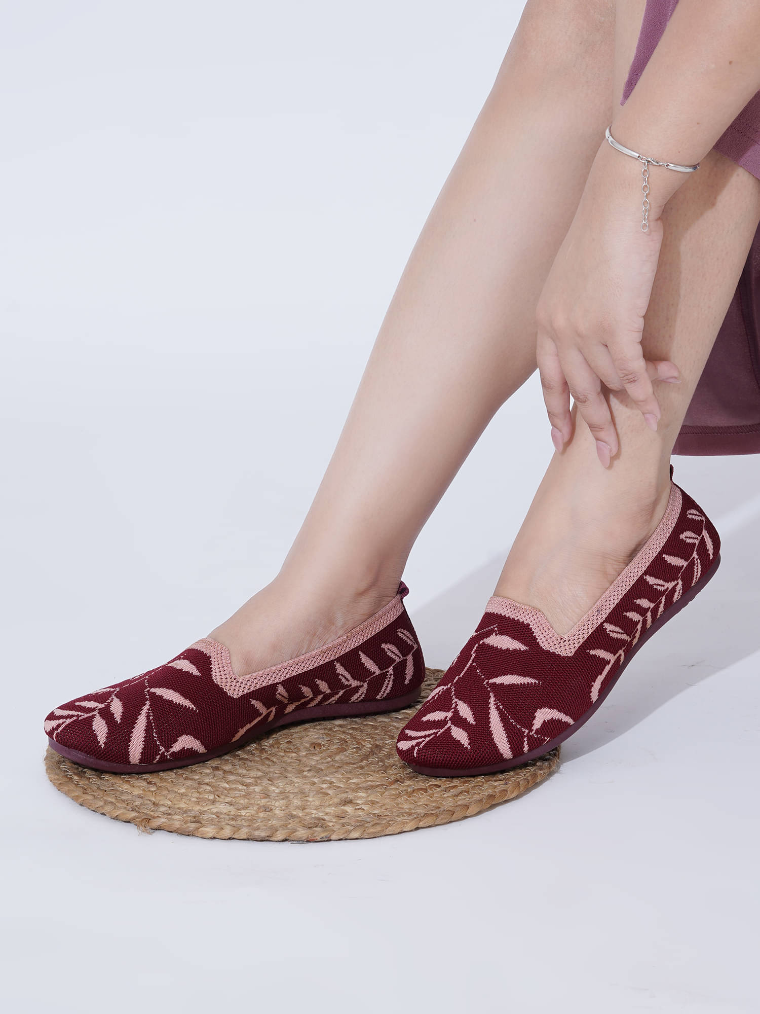     			Shoetopia Red Women's Casual Ballerinas