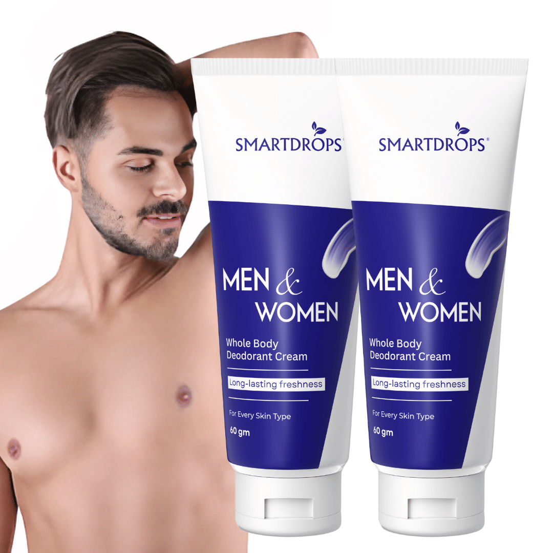 Smartdrops Men & Women Deodorant Cream Deodorant Cream for Unisex 60 gm ( Pack of 2 )