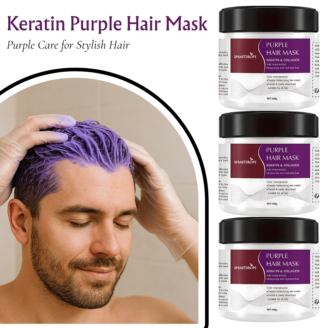     			Smartdrops Shine Enhancing Hair Mask For Straight Hair ( Pack of 3 )