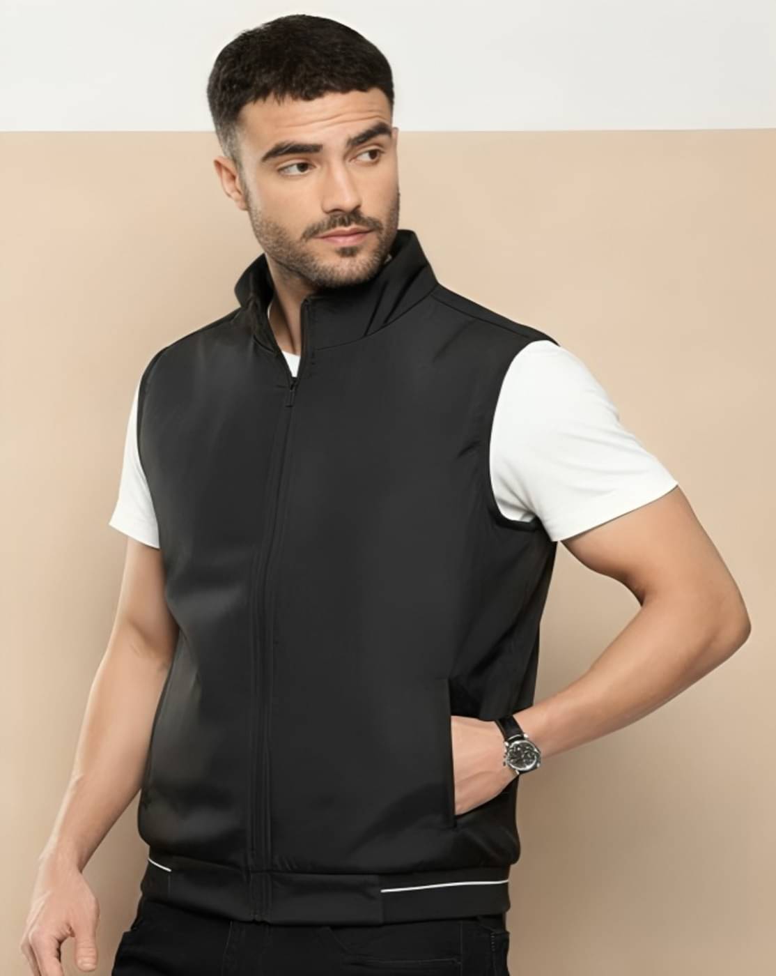     			THECLASSICTOGS Polyester Men's Casual Jacket - Black ( Pack of 1 )