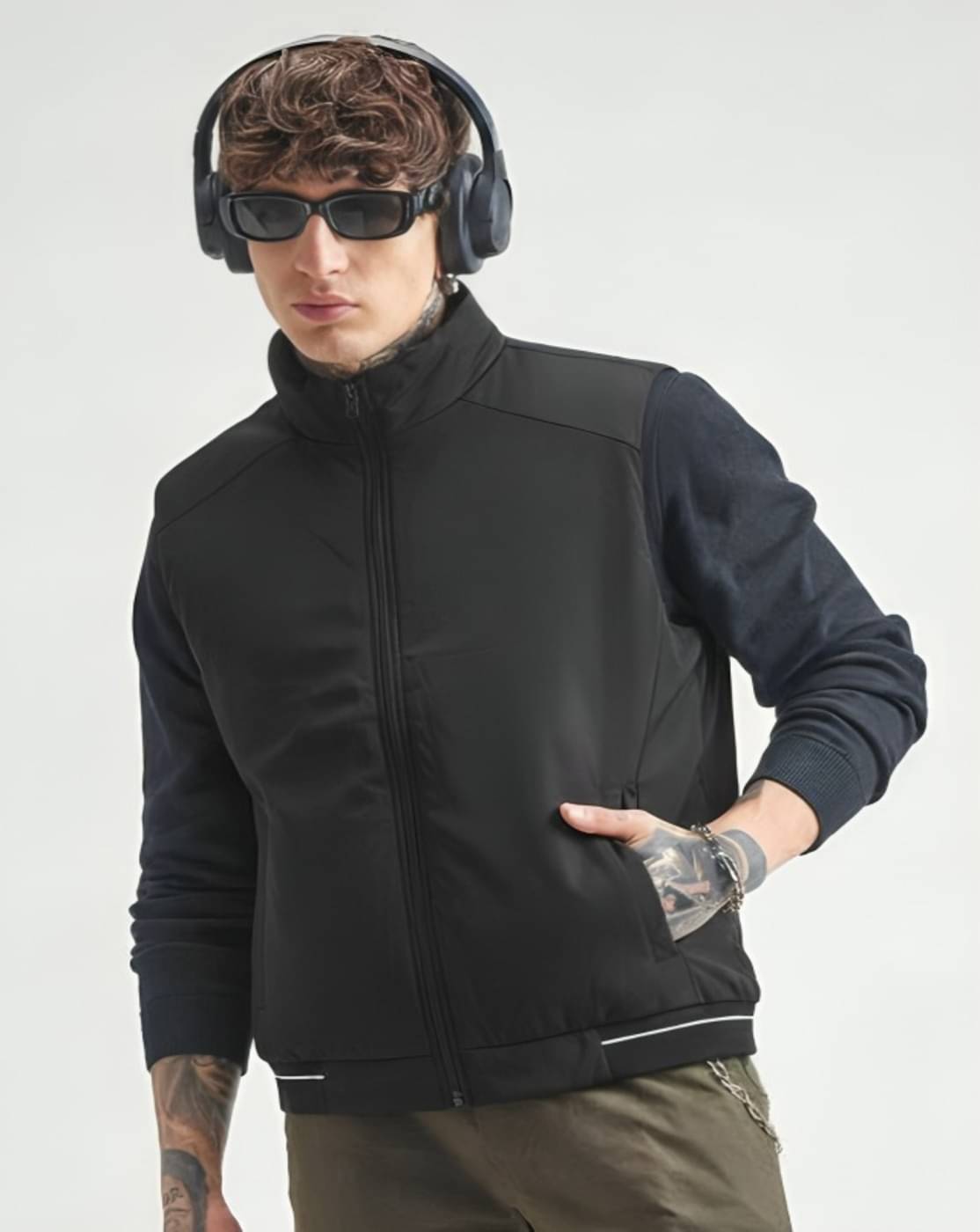     			THECLASSICTOGS Polyester Men's Casual Jacket - Black ( Pack of 1 )