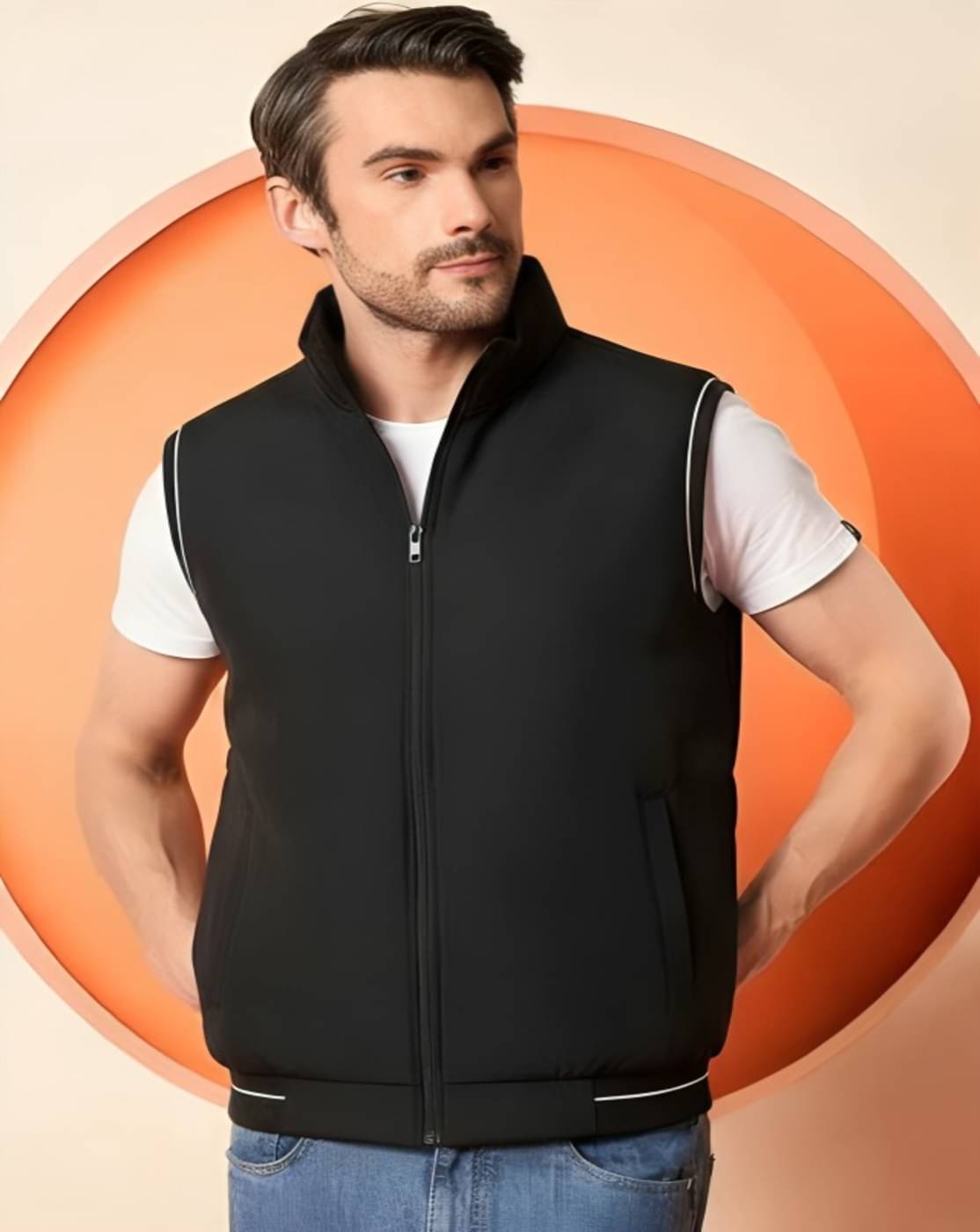     			THECLASSICTOGS Polyester Men's Casual Jacket - Black ( Pack of 1 )