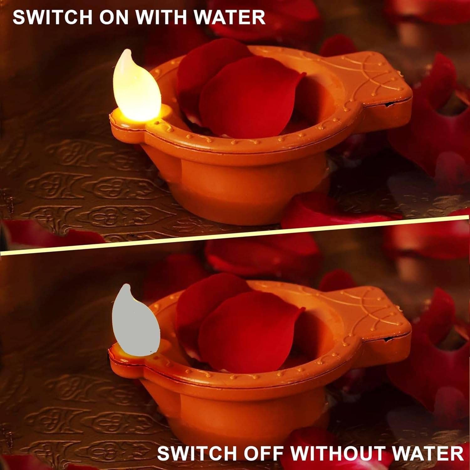     			THRIFTKART Diya WATER-DIYA-2PC ( Pack of 2 )