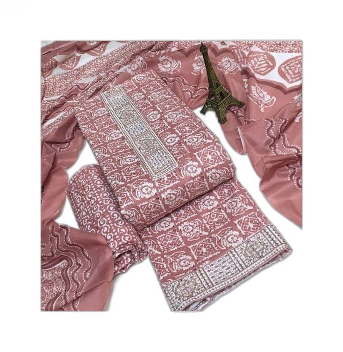     			Generic Women Unstitched Dress Material ( Multicolor )