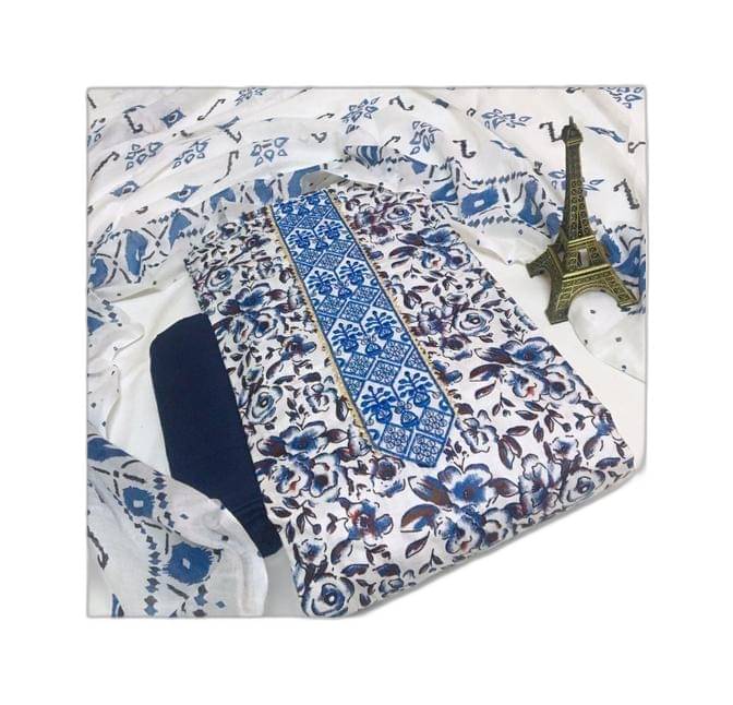     			Generic Women Unstitched Dress Material ( Multicolor )