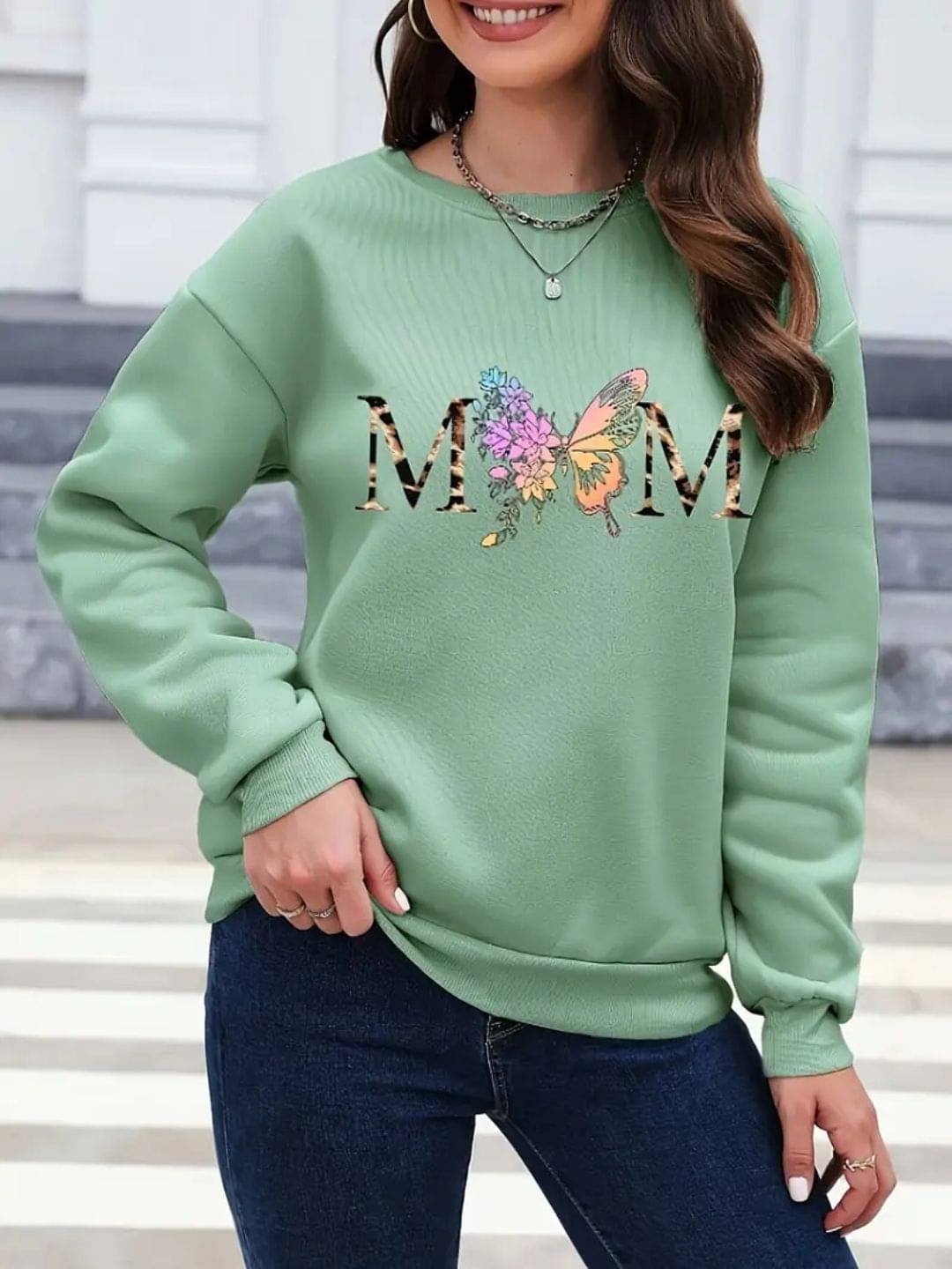     			Vaamsi Women Fleece Round Neck Sweatshirt For Heavy Winters ( Green )