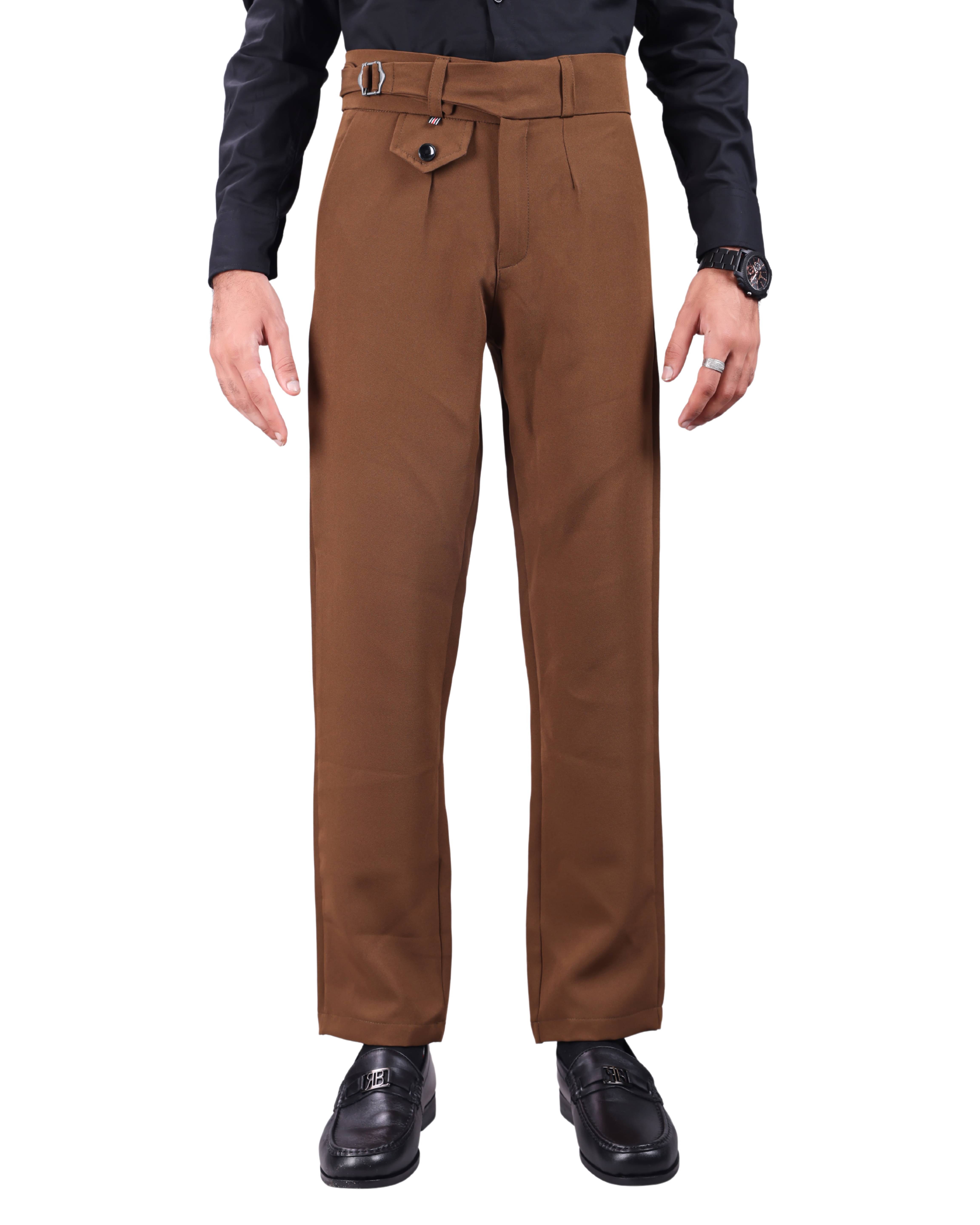     			Woozie Regular Men's Formal Trouser - Dark Brown ( Pack of 1 )