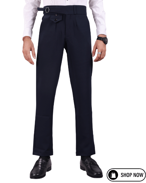     			Woozie Regular Men's Formal Trouser - Navy Blue ( Pack of 1 )