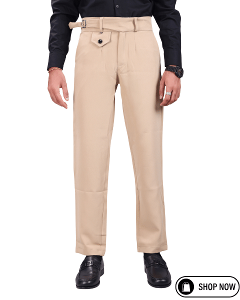    			Woozie Regular Men's Formal Trouser - Cream ( Pack of 1 )