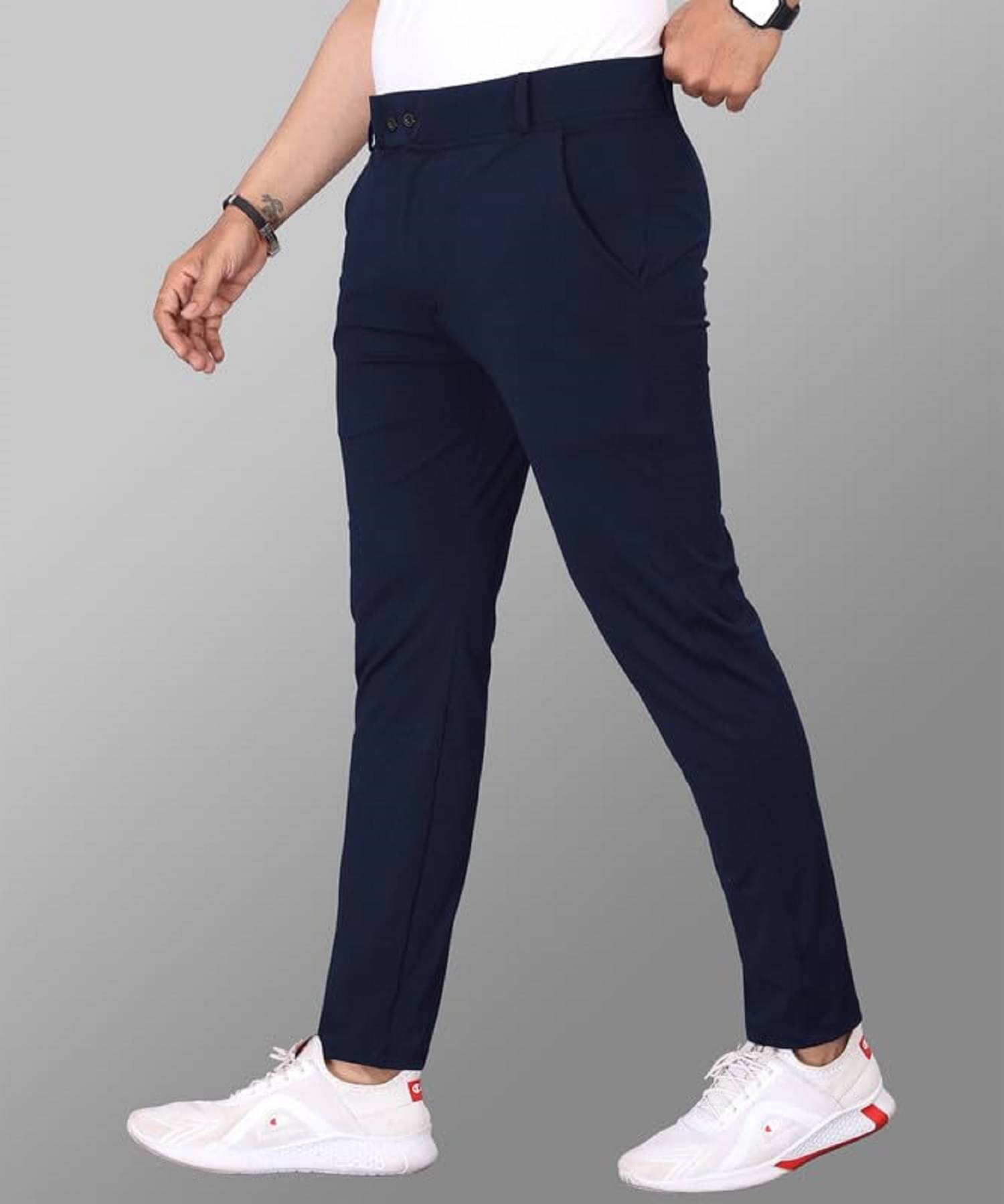     			Woozie Regular Men's Trouser - Blue ( Pack of 1 )