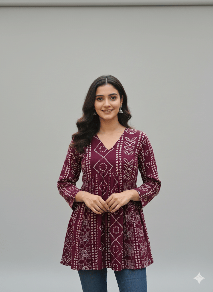 barriosgroup Women's Cotton Peplum Top ( Maroon ) barriosgroup Women's Cotton Peplum Top ( Maroon )