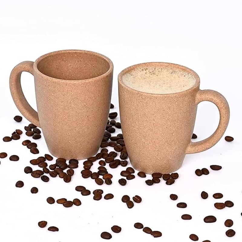 iview kitchenware Tea/Milk/Chai/Coffee Plastic Coffee Mug 300 mL ( Pack of 2 )