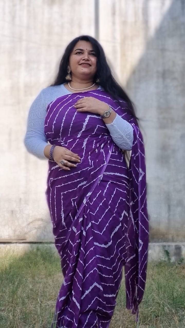 ANAND SAREES Georgette Printed Ilkal Saree With Unstitched Blouse Piece ( Purple ) ANAND SAREES Georgette Printed Ilkal Saree With Unstitched Blouse Piece ( Purple )