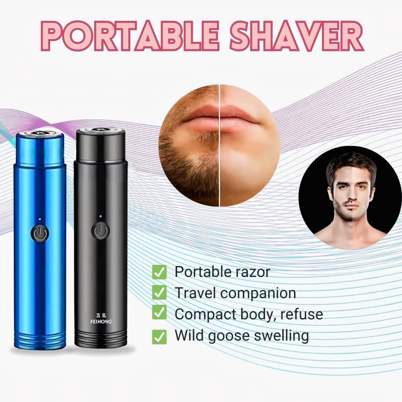     			ATALOG MINI SHAVER TRIMMER Blue Corded Bikini Area With 100 minutes Runtime