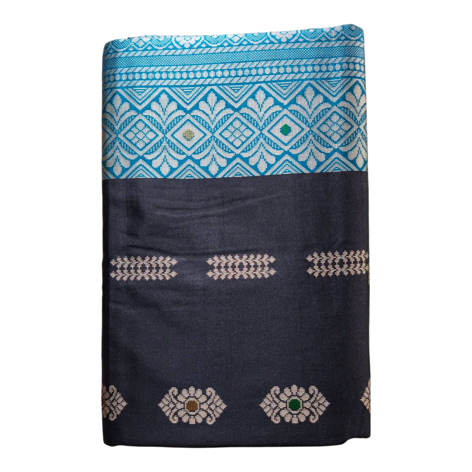     			Anaya Saree Art Silk Self Design Banarasi saree With Unstitched Blouse Piece ( Multicolor )