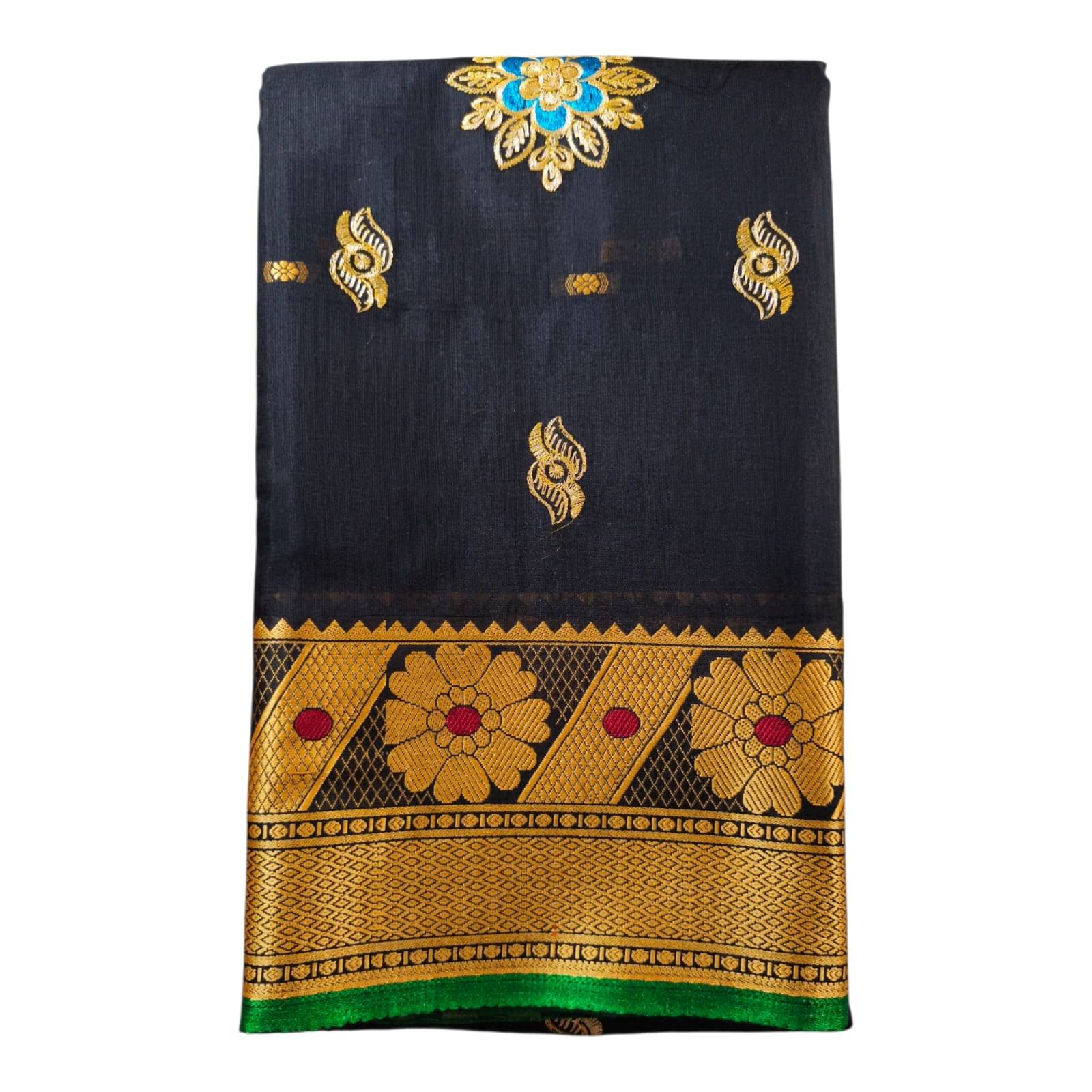 Anaya Saree Cotton Silk Self Design Baluchari Saree With Unstitched Blouse Piece ( Multicolor ) Anaya Saree Cotton Silk Self Design Baluchari Saree With Unstitched Blouse Piece ( Multicolor )
