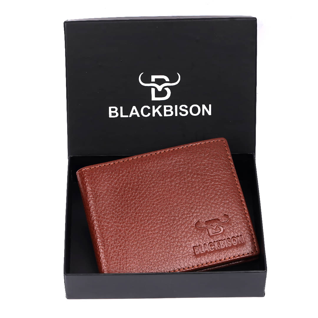 BLACKBISON Leather,100% Leather Self Design Men's RFID Wallet,Two Fold Wallet With 8 Slots For Card ( Tan , Pack of 1 ) BLACKBISON Leather,100% Leather Self Design Men's RFID Wallet,Two Fold Wallet With 8 Slots For Card ( Tan , Pack of 1 )