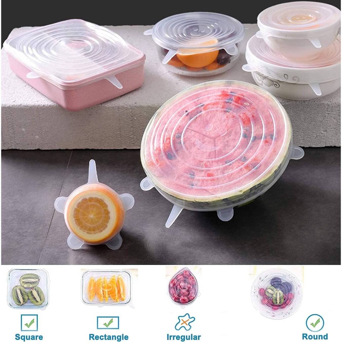     			Brahmani Art Non Stick Non-stick Cookware Sets silicone stretch lid