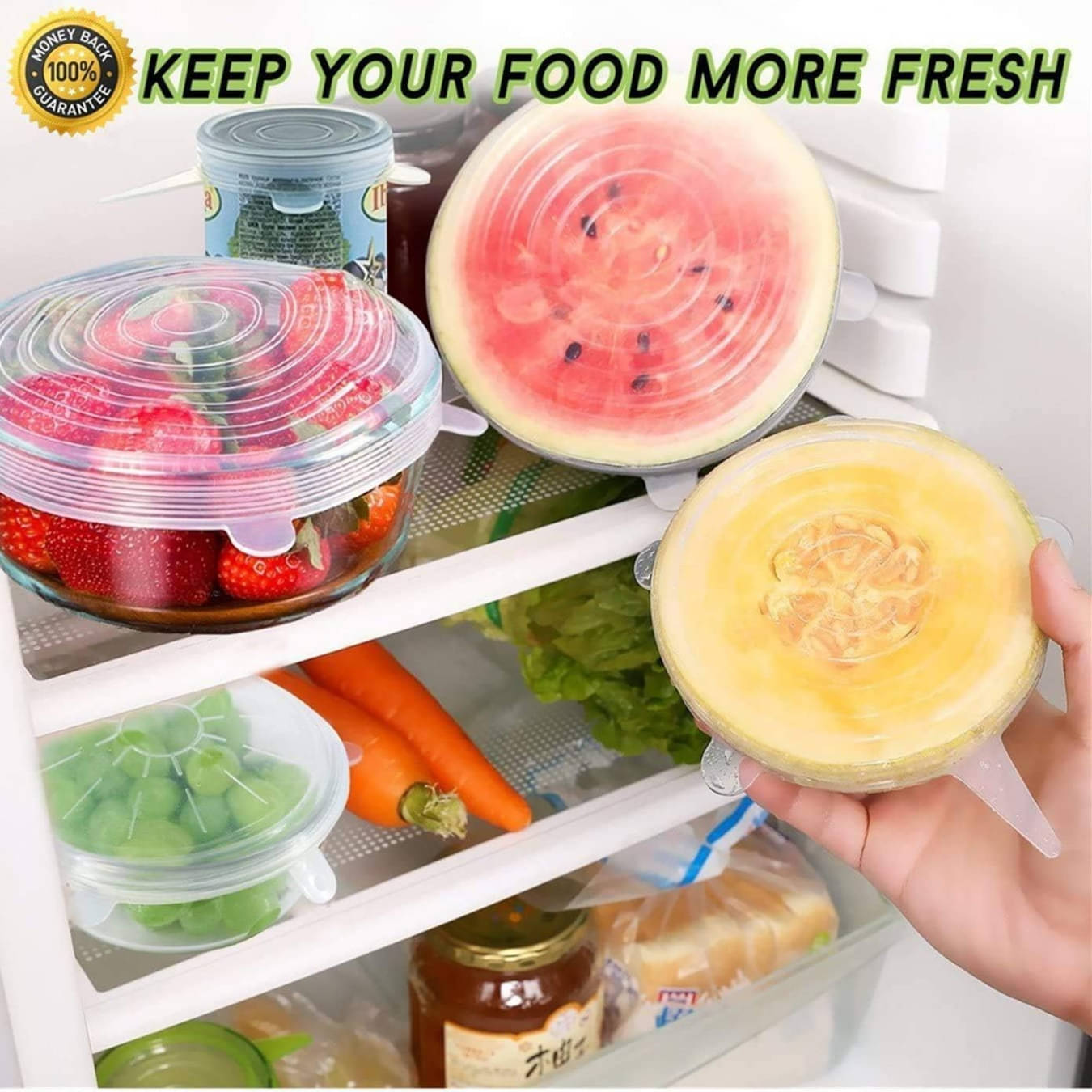     			Brahmani Art Non Stick Non-stick Cookware Sets silicone stretch lid