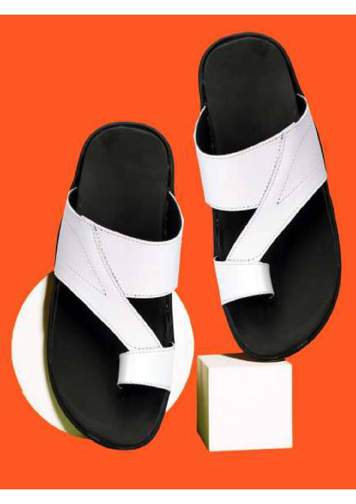     			Buxton - White Men's Sandals