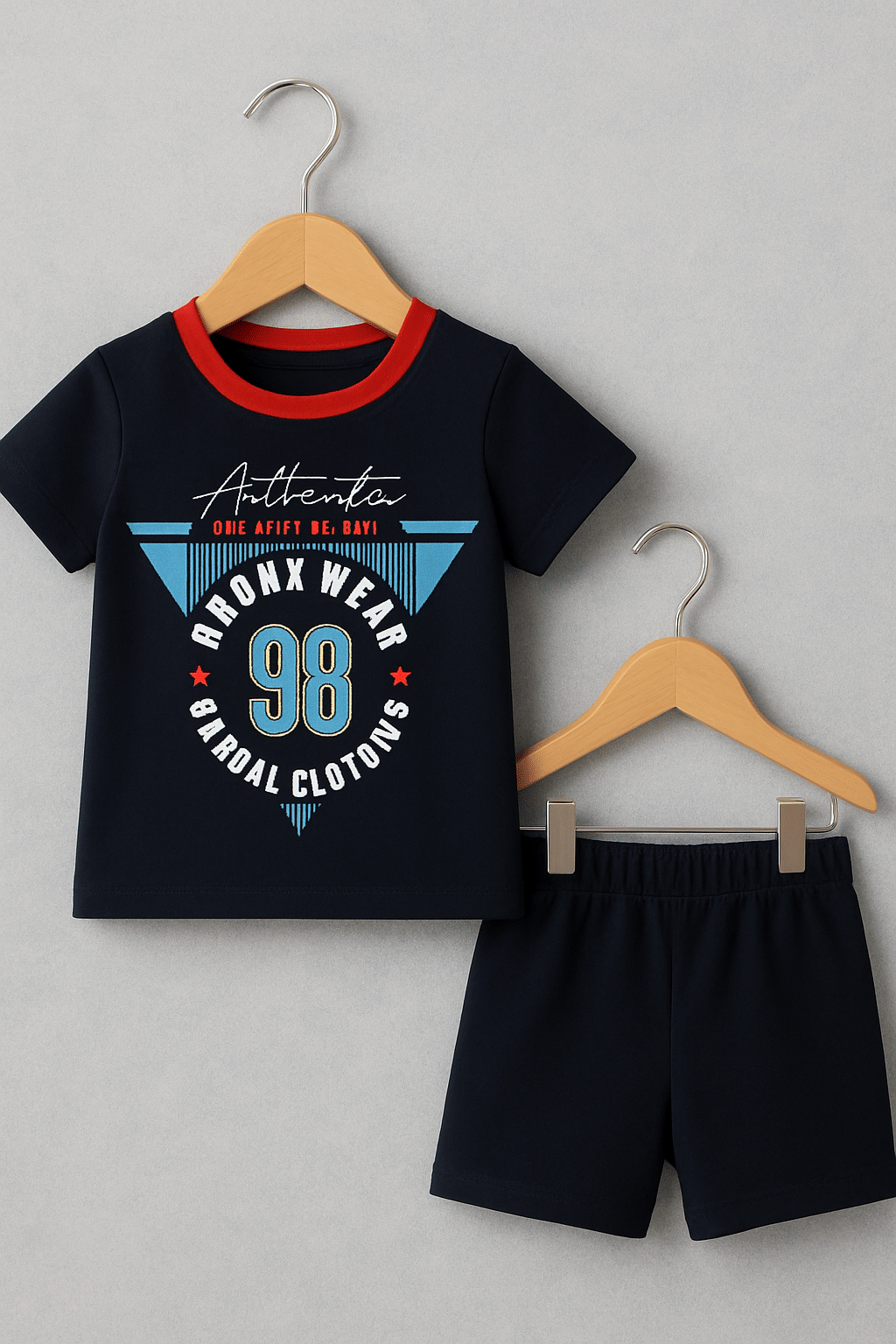     			FARAAZ Pack of 1 Baby Boys Cotton T-Shirt & Shorts Set ( Multi )