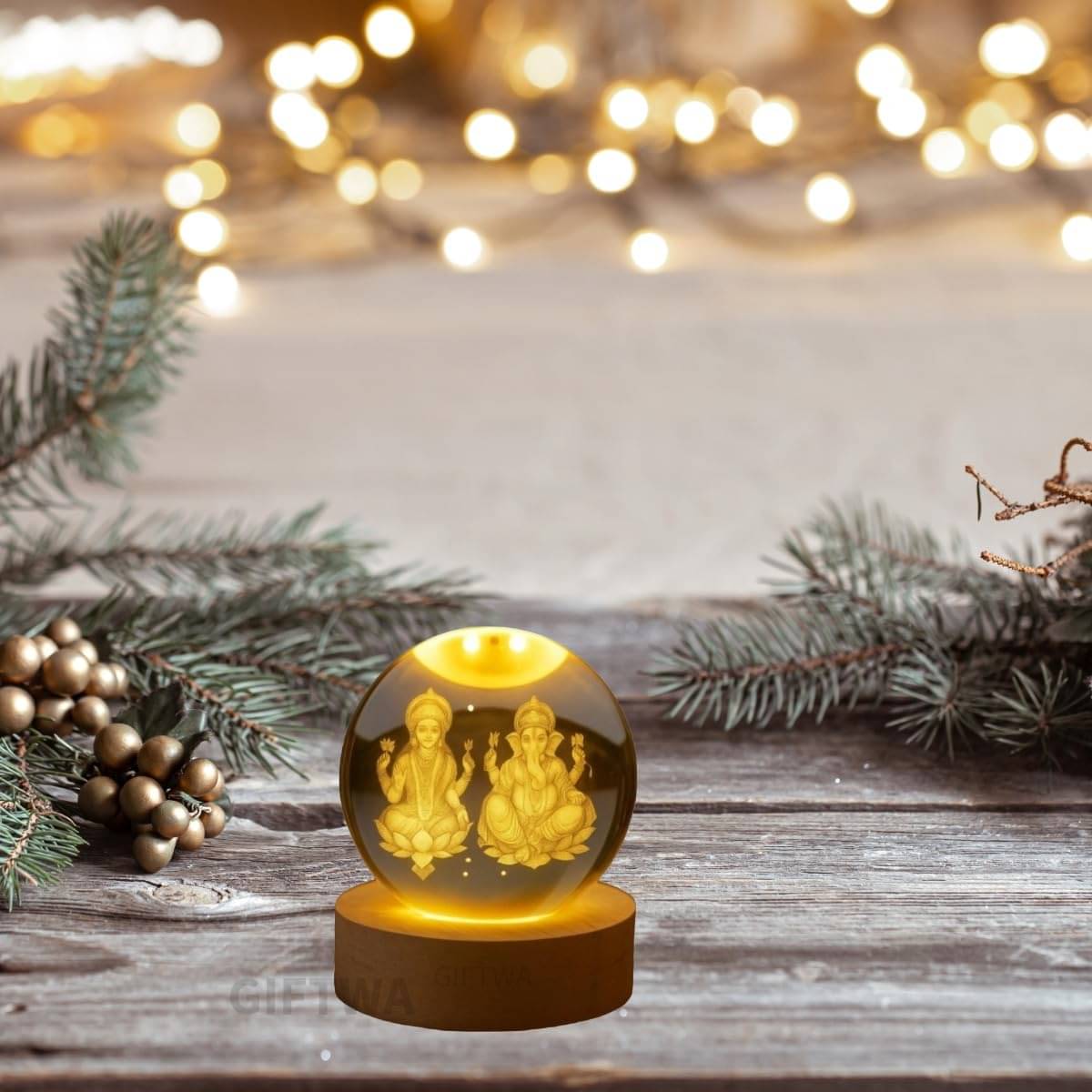     			GIFTWA Laxmi Ganesh Ideal For Car Dashboard ( Pack of 1 )