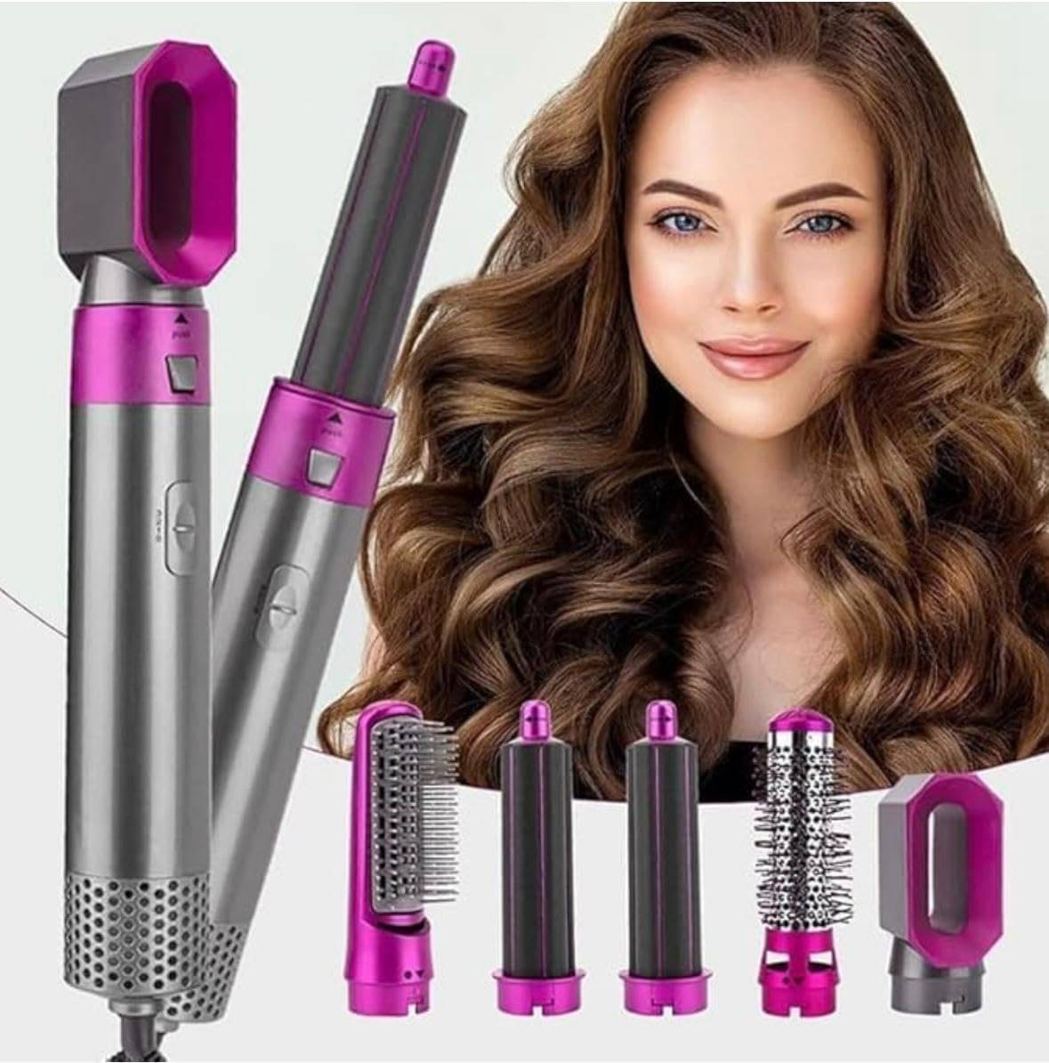     			Isanaa 5 In1 Hot Air Styler Multicolor Hair Straightener