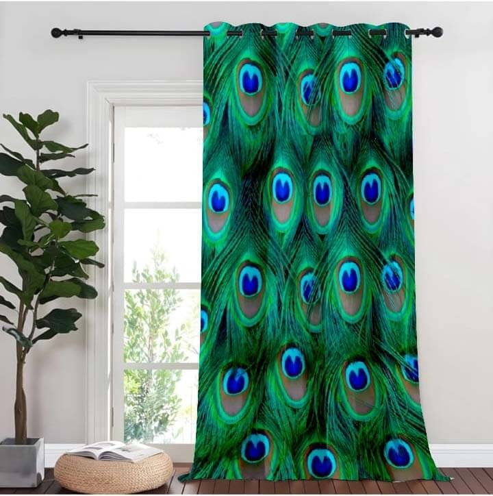     			JV Creation Abstract Room Darkening Eyelet Curtain 5 ft ( Pack of 1 ) - Multicolor