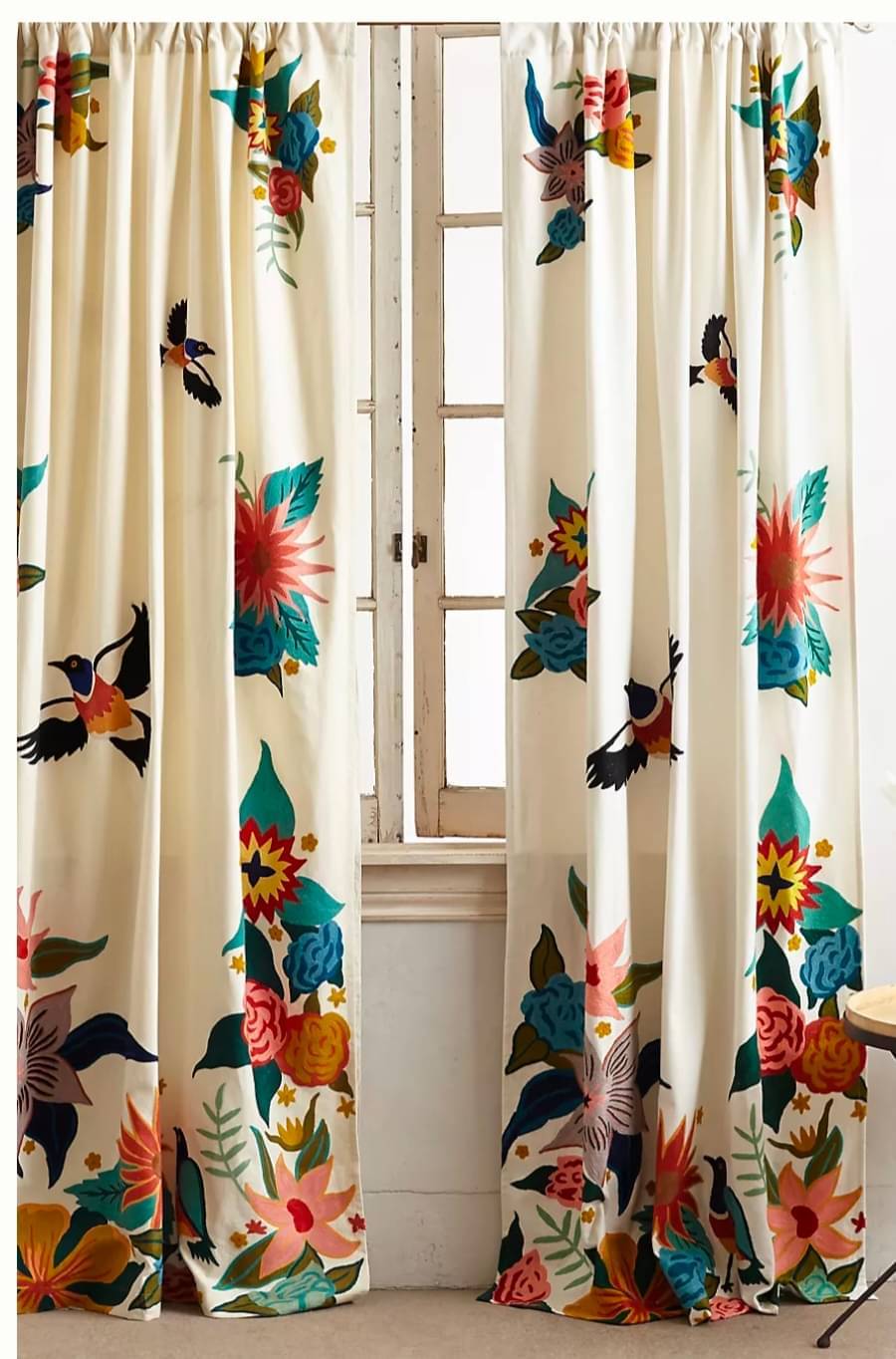     			JV Creation Abstract Room Darkening Eyelet Curtain 5 ft ( Pack of 1 ) - Multicolor