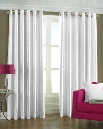     			JV Creation Solid Room Darkening Eyelet Curtain 9 ft ( Pack of 2 ) - White