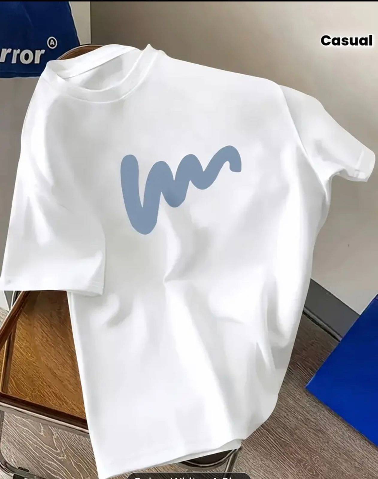     			KM Men Cotton Blend Regular Fit Printed T-Shirt ( White )